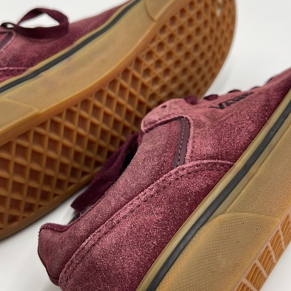 Vans Suede Seldan Shoe size men’s 6.5 Burgundy - Picture 5 of 6